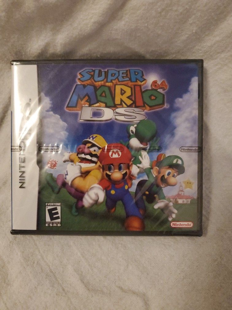 Super Mario 64 DS (Nintendo DS, 2004) Factory Sealed, Authentic Y-Fold Mint