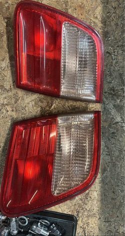 Pair Mercedes Benz Car Tail Lights Red and Clear