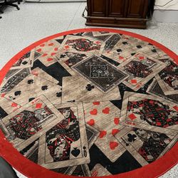 10’ Poker Theme Area Rug 