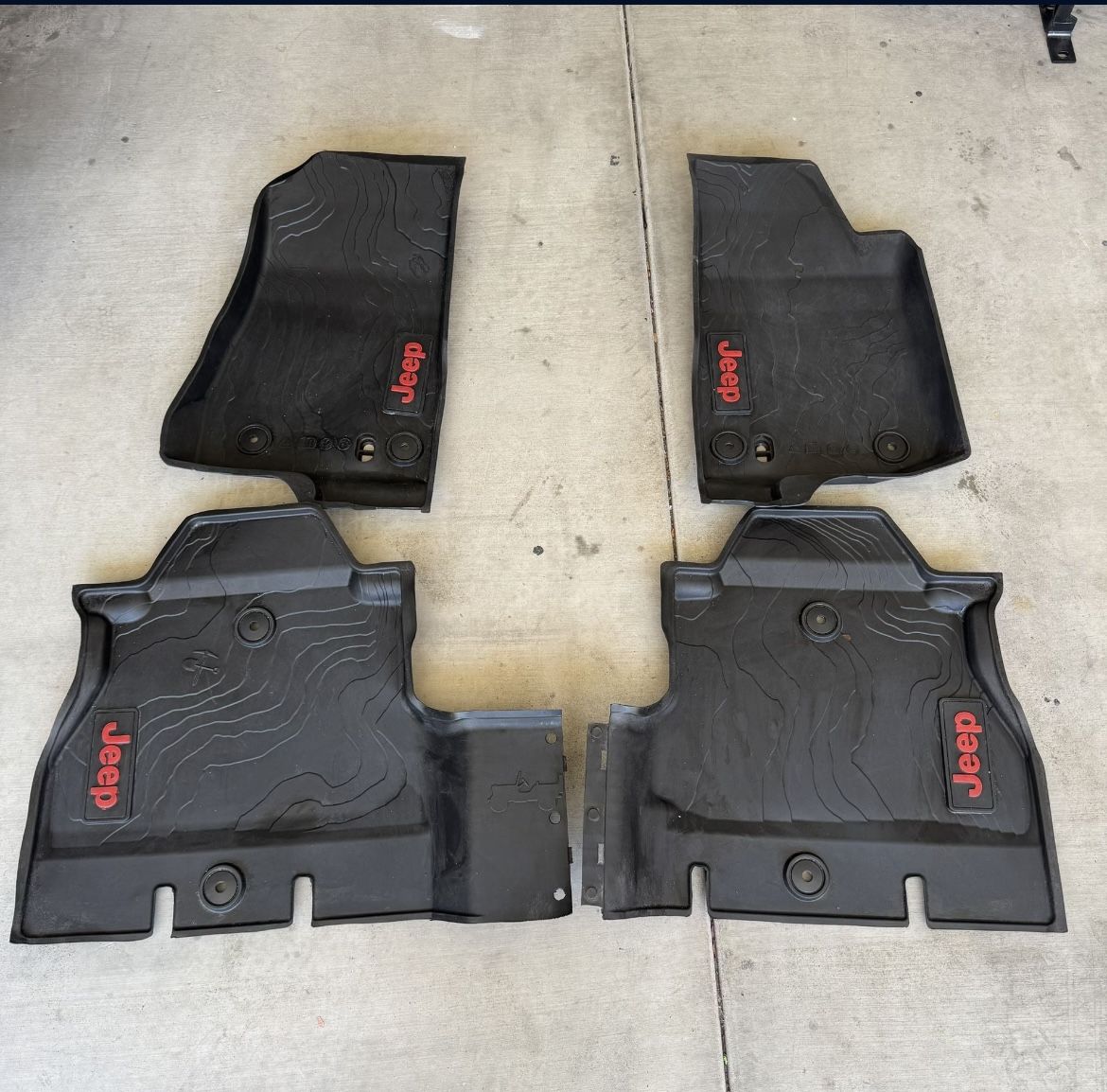 All Weather Floor Mats For Jeep Wrangler Unlimited