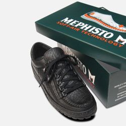 Mephisto CRUISERS Black  Leather Casual Walking Shoes Men's Size 12