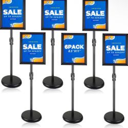 6 Pack Sign Holder Stand（never Used)