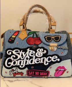 Denim handbag