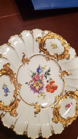Old Meissen Plate from the 1930s in perfect condition