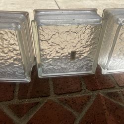 3 Decorative Glass Blocks