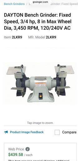 Dayton bench grinder NEW