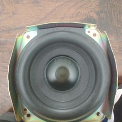 2 Bose 1 Ohm Speaker / Woofers . Plus 100 Watt Amp. And Case/box For Themand Amp