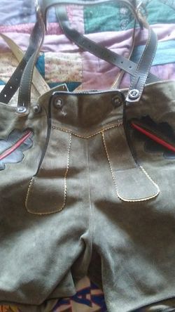 60 year old authentic Lederhosen from Germany.