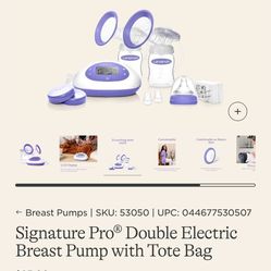 Signature Pro® Double Electric Breast Pump with Tote Bag