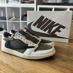 Jordan 1 Low Travis Scott Medium Olive Size 12 Deadstock 