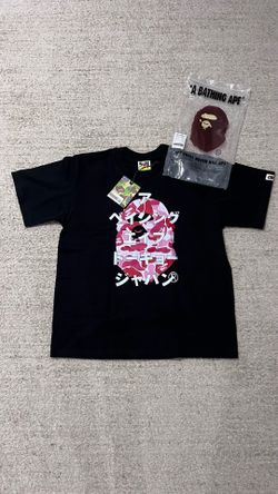 Pink and White Bape tee M