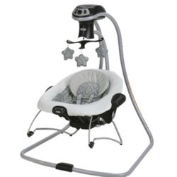 Graco DuetConnect LX Multi-Direction Baby Swing and Bouncer - Asher