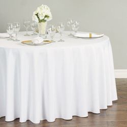 120in White Tablecloths Total 9
