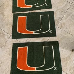 Set of 3 University Logo Mats pick up Coral Springs 33071