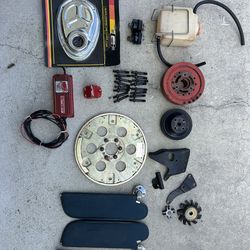 Assorted chevy engine parts