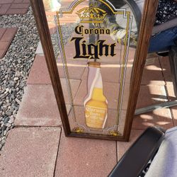 Corona Light Mirror Sign