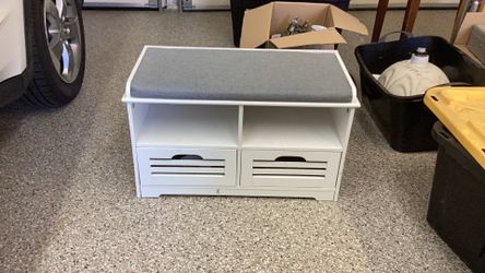Child’s bench seat with storage drawers