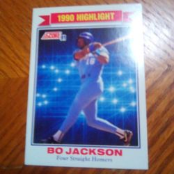 Bo Jackson Lot Baseball Cards 