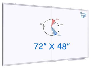 Maxtek White Board Dry Erase 72x48, Large Magnetic Whiteboard Wall Mounted