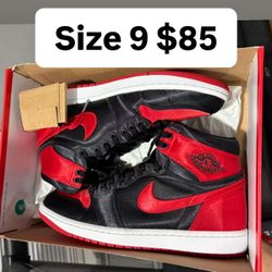 Jordan Retro 1s Bred Size 9 Men 