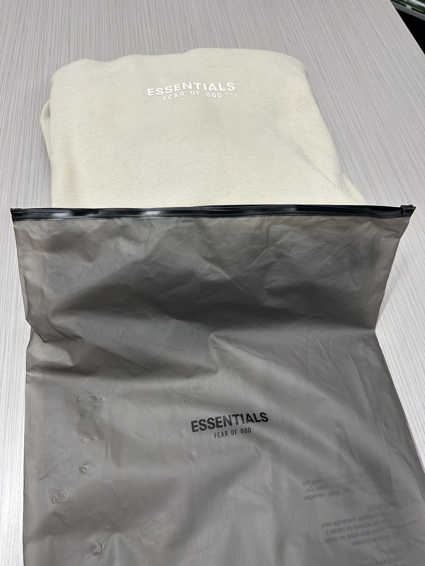 Essentials Fear Of God Tan Hoodie, Size Large, Brand New