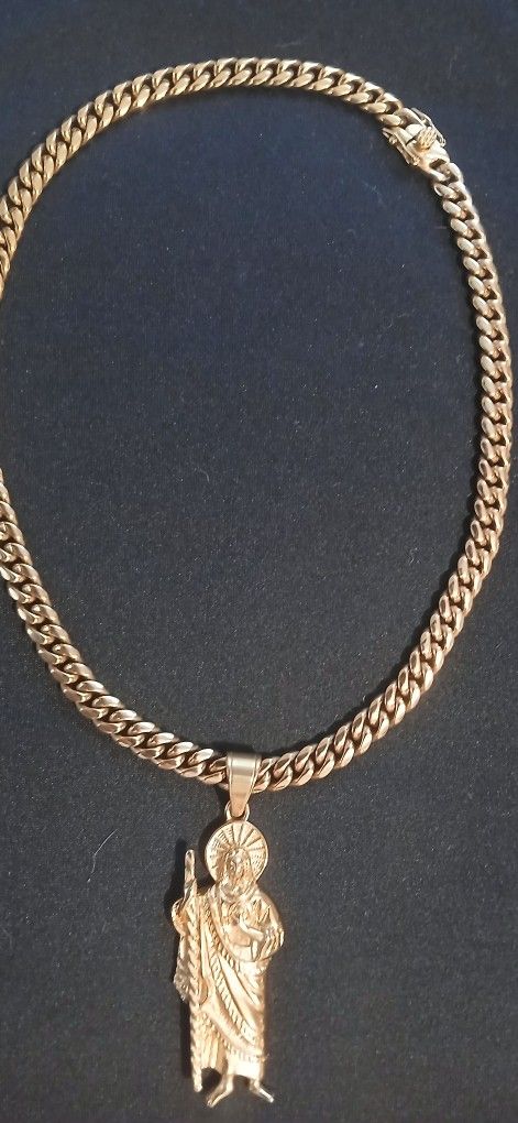 14k Gold Chain With Pendant 