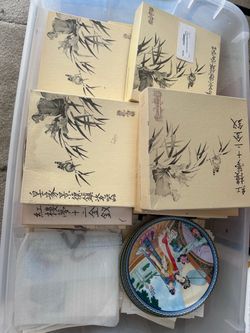 Chinese Red Chamber Dream “Twelve Beauties” Porcelain Plates – $12 Each