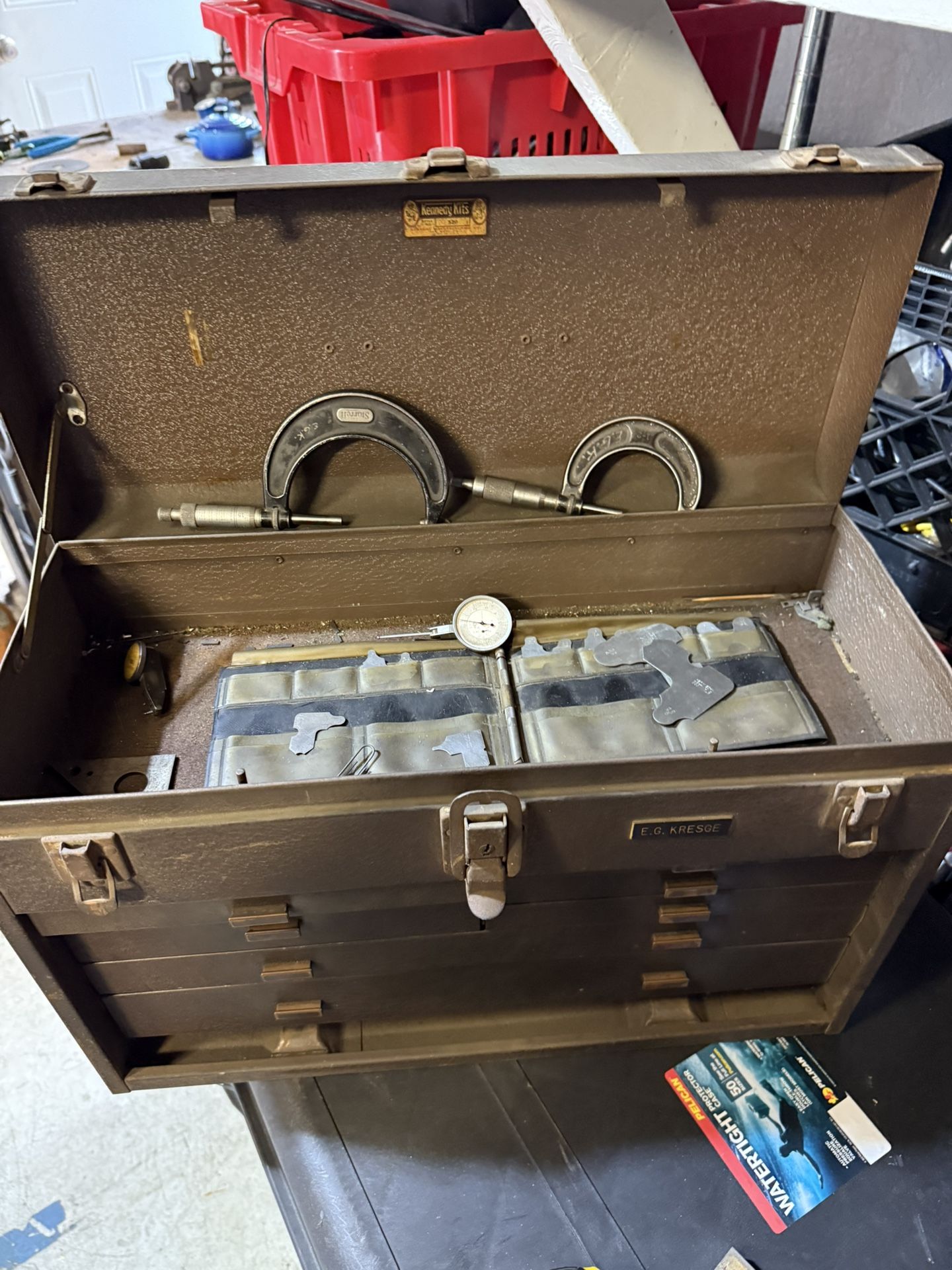 Kennedy Tool Box With Tools Inside