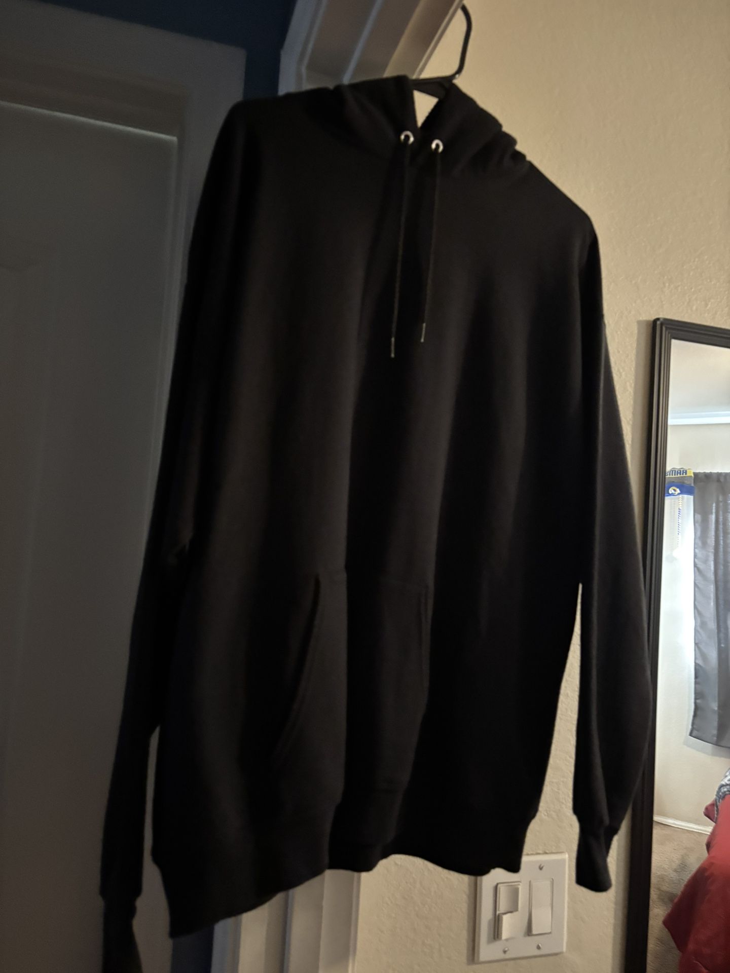 black hoodie
