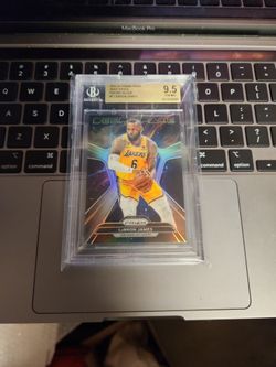 Lebron James 2023-24 Prizm Deep Space Silver BGS 9.5 Los Angeles Lakers 