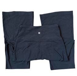 Black Lululemon Flared Nulu Leggings