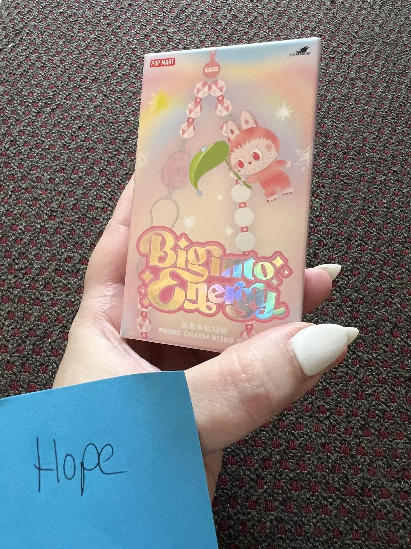 HOPE - Big Into Energy Phone Charm - Authentic Labubu The Monsters POP MART