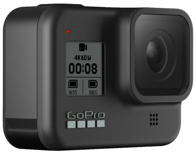 GoPro Black 8 with accessories.