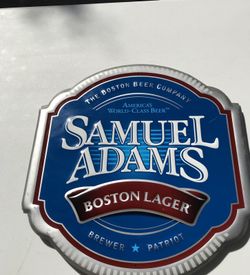 Beer metal sign
