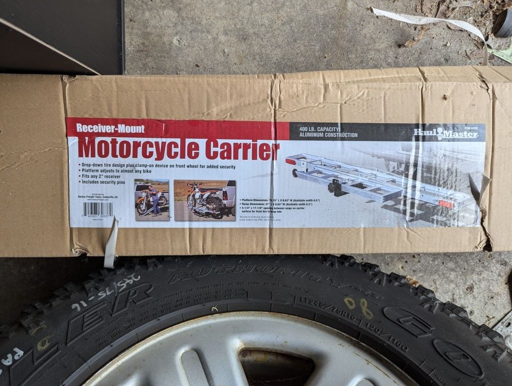 HaulMaster Motorcycle Carrier Hitch Receiver Mount - New