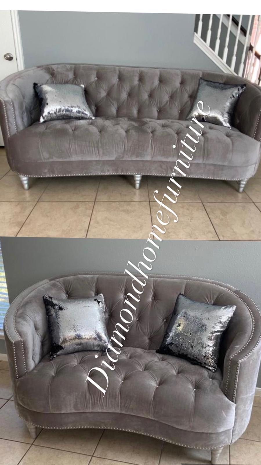 New Gray Living Room Set /29 Down