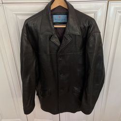 Kenneth Cole Reaction  Mens Leather  Jacket 