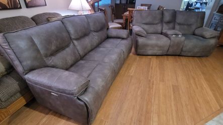 Electric Reclining  Sofa and Loveseat