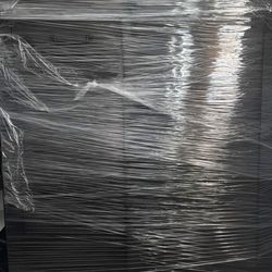 Brown Dresser With Sliding Barn Door 