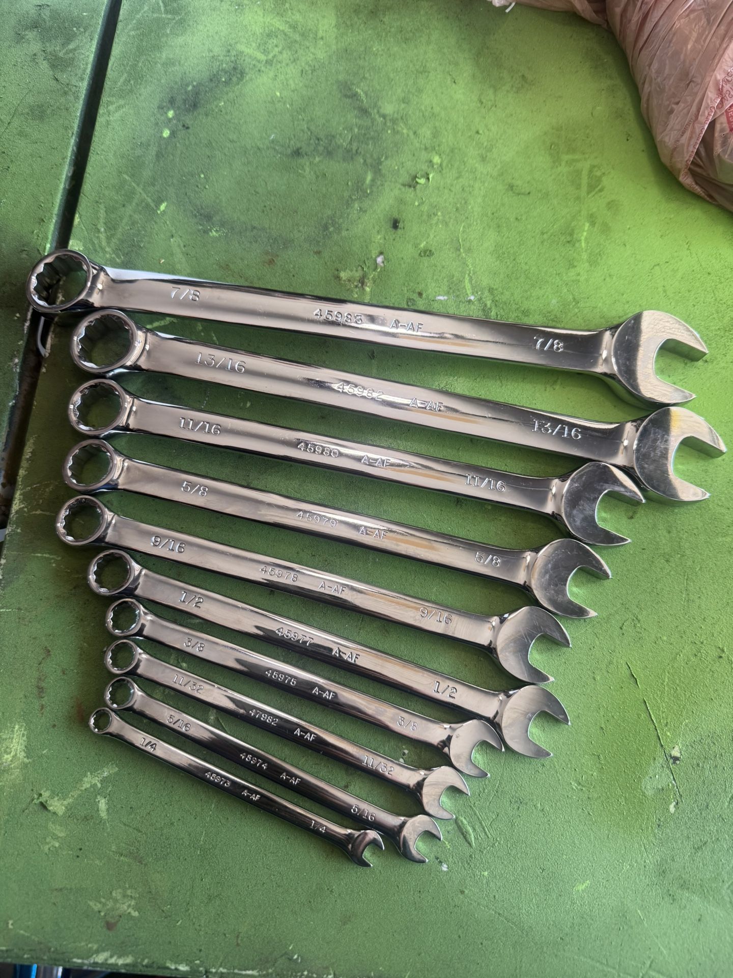 Craftsman Full Polish Standard SAE Tappet Wrench Set - 10 PCs