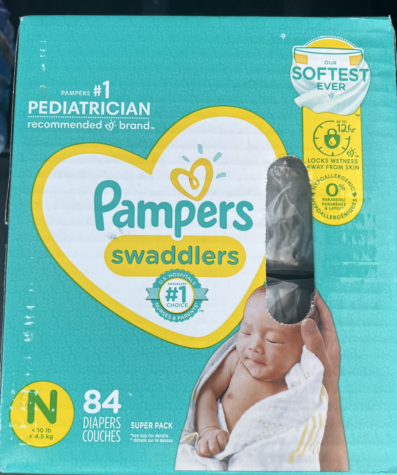 Pampers Newborn Box Of Diapers Count 84