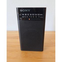 Sony ICF-P26 Portable Pocket FM/AM Analog Radio Built-in Speaker