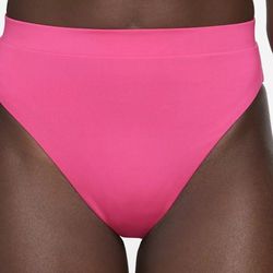 NEW Nike Womens High Waist Bikini Swim Bottoms Pink Size XXL (NESSB347-672)