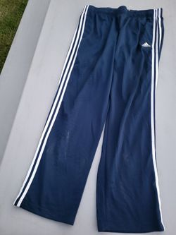 Men XL Adidas navy blue athletic pants Lot 07