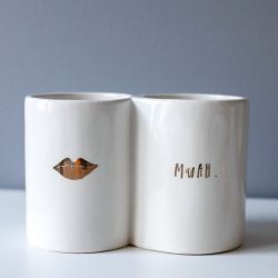 Rae Dunn Makeup Brush Holder