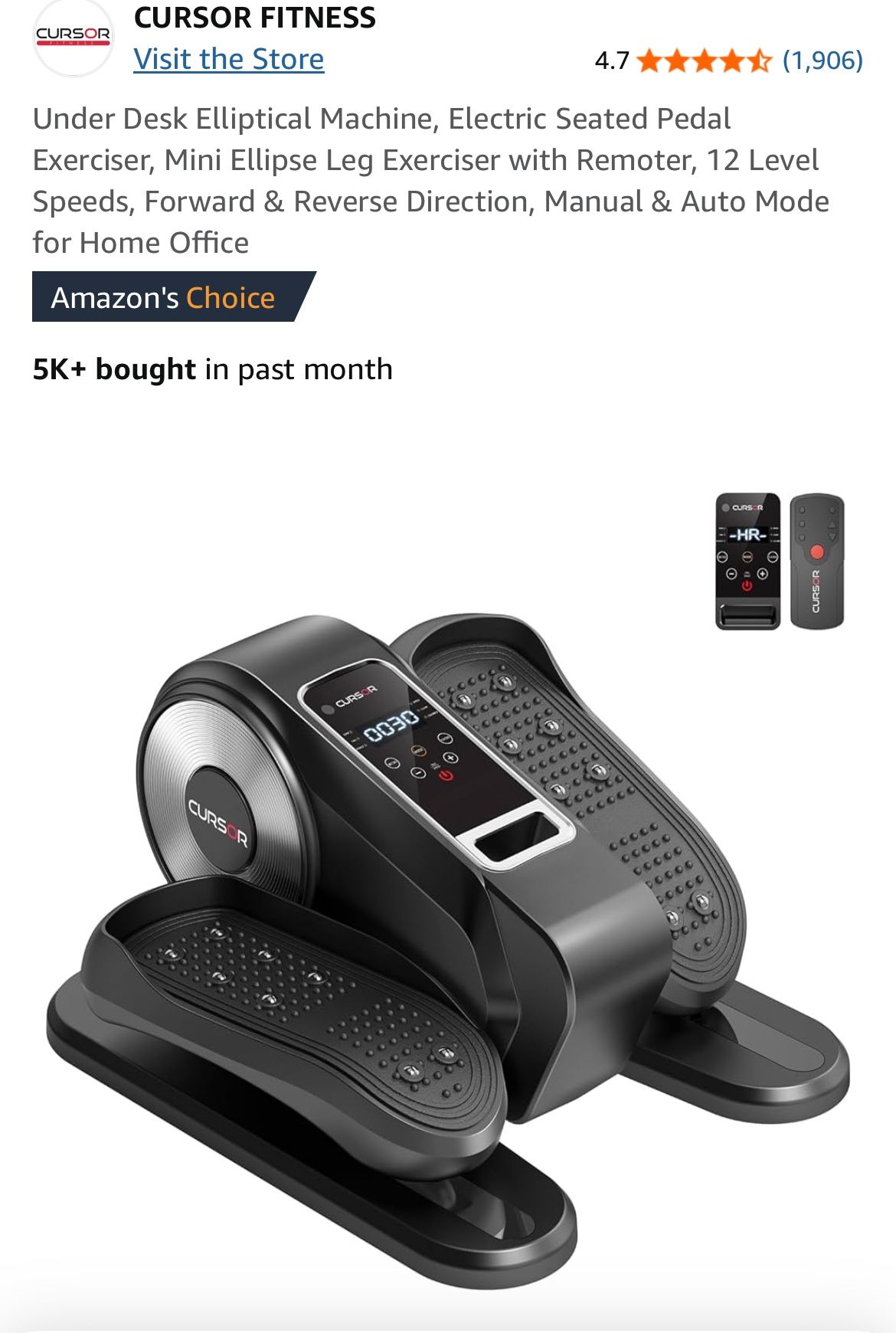 NEW Under Desk Elliptical Machine