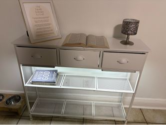 White  console table