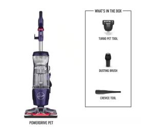 New - HOOVER PowerDrive Pet Upright Vacuum Cleaner with Swivel Steering