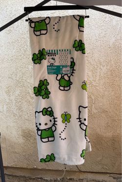 Hello Kitty st Patrick’s day blanket