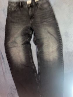 Cotton on baggy Faded Black Jeans SIZE -32